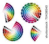 color charts icons set....
