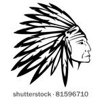 red indian chief wearing...