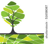 abstract tree. vector...