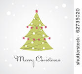 christmas tree with colorful...