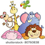 jungle animals. vector...