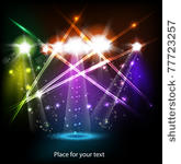 banner neon light stage...