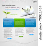 web design vector template ...