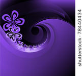dark purple background with a...