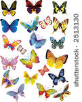set of different multicolored...