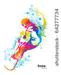 the colorful figure of a young...