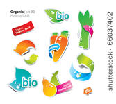 set of stickers and icons of...