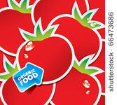 background from tomatoes with...