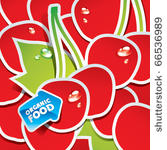background from cherries with...