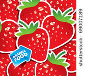background from strawberries...