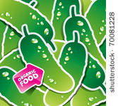 background from cucumbers with...