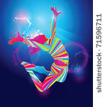 the colorful dancing girl...