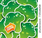 background from broccoli with...