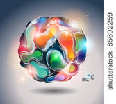 abstract shining ball from...