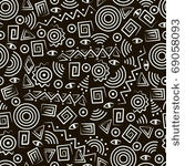 tribal art. seamless pattern...