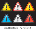 set hazard warning attention...