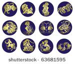 vector set astrology sign....