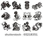 zodiac star signs set . vector...
