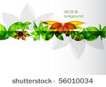 colorful abstract floral...