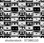 seamles from old retro audio...