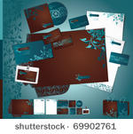 vector template of identity set.