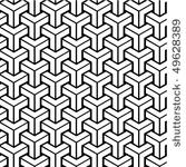 seamless geometric black and...