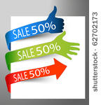 paper tags   sale arrows and...
