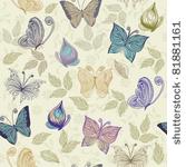 seamless retro floral...