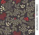 seamless retro floral background