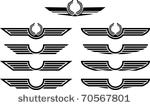 set of insignias. stencils....