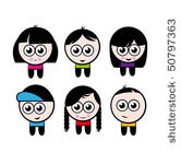 cartoon boys and girls...