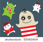cute monster doodle