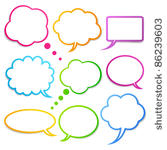 speech bubbles vector set  eps10