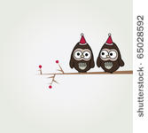 simple card illustration of two ...