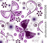 repeating floral white pattern...