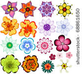 collection decorative isolated...