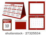 a set of calender templates