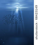 vector underwater scene with...