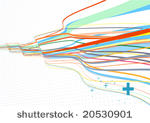 vector illustration of wavy...