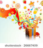 vector illustration of funky...