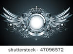 vector illustration of heraldic ...