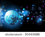 vector illustration of  blue...
