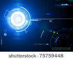 vector illustration of blue...