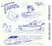 travel doodles