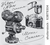 hand drawn cameras
