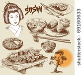 japanese food original hand...