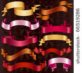 vintage set of vector silk...
