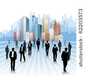 businessmen in the city