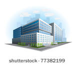 modern office building vector
