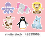 vector illustration of cute...